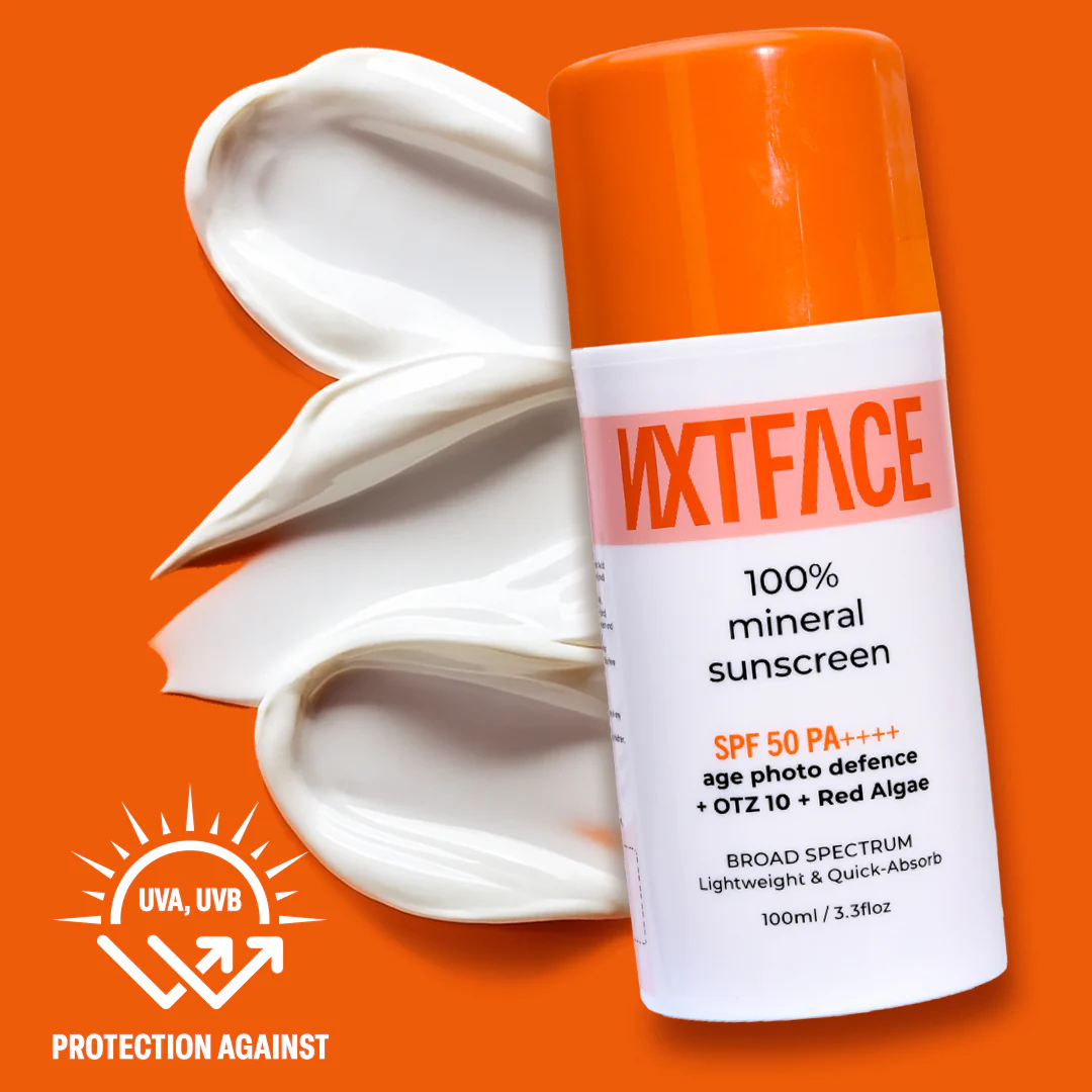 NXTFACE 100% Mineral Sunscreen - SPF 50 PA++++ | 100ml - Image 8