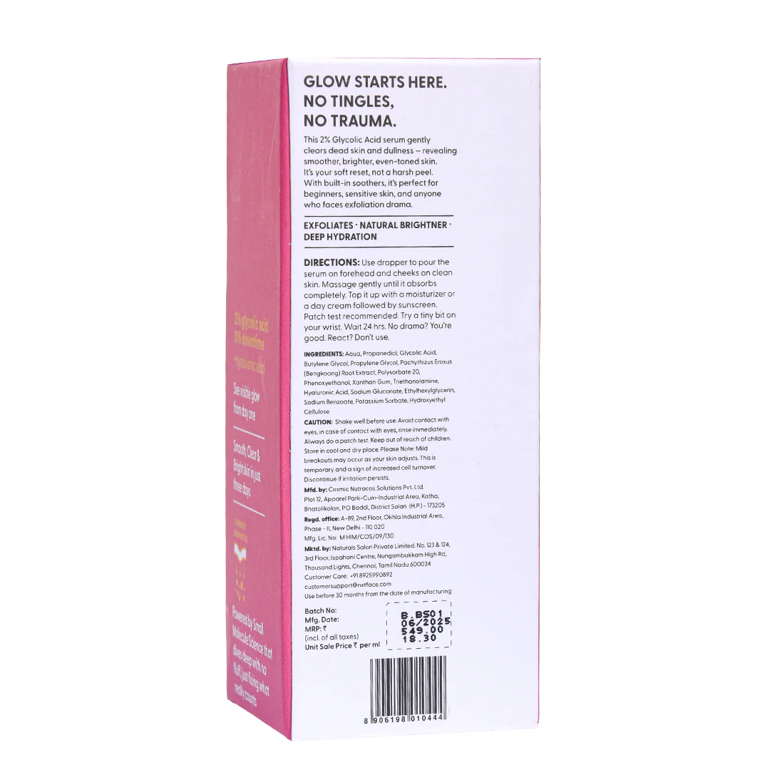 NXTFACE 2% Glycolic Acid - Brightening Serum | 30ml - Image 12