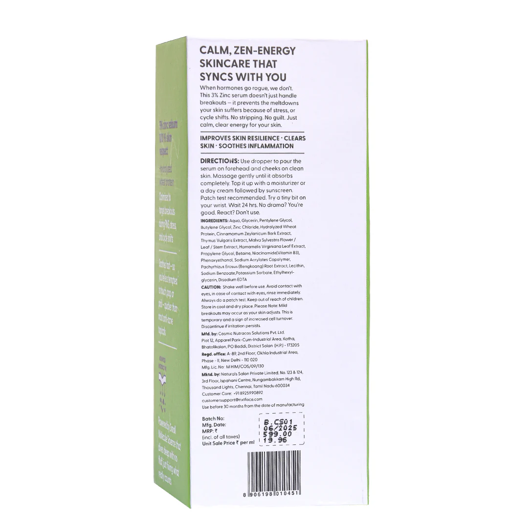 NXTFACE 3% Zinc Sebum - Clarifying Serum | 30ml - Image 13