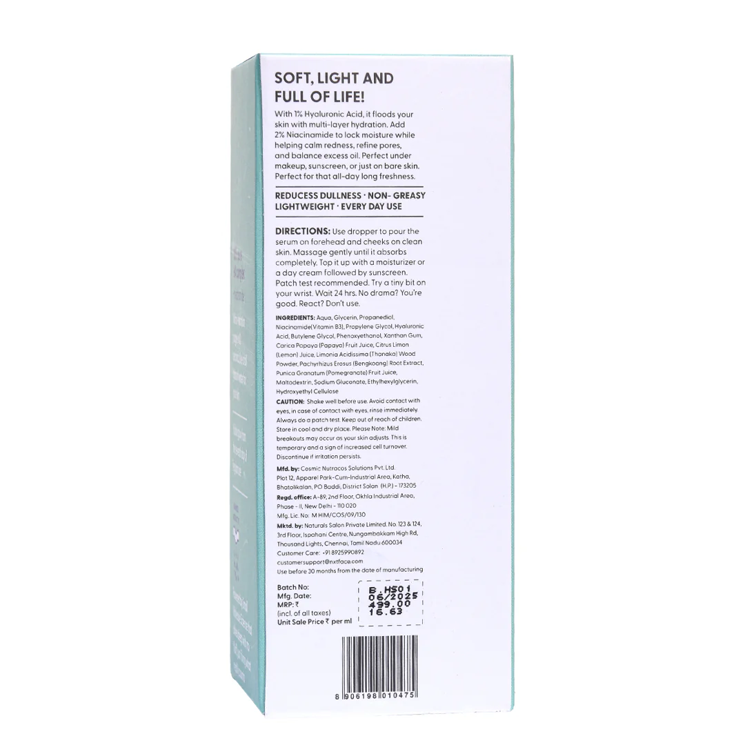 NXTFACE The Hydrating Serum | 1% HA & 2% Niacinamide - Image 13