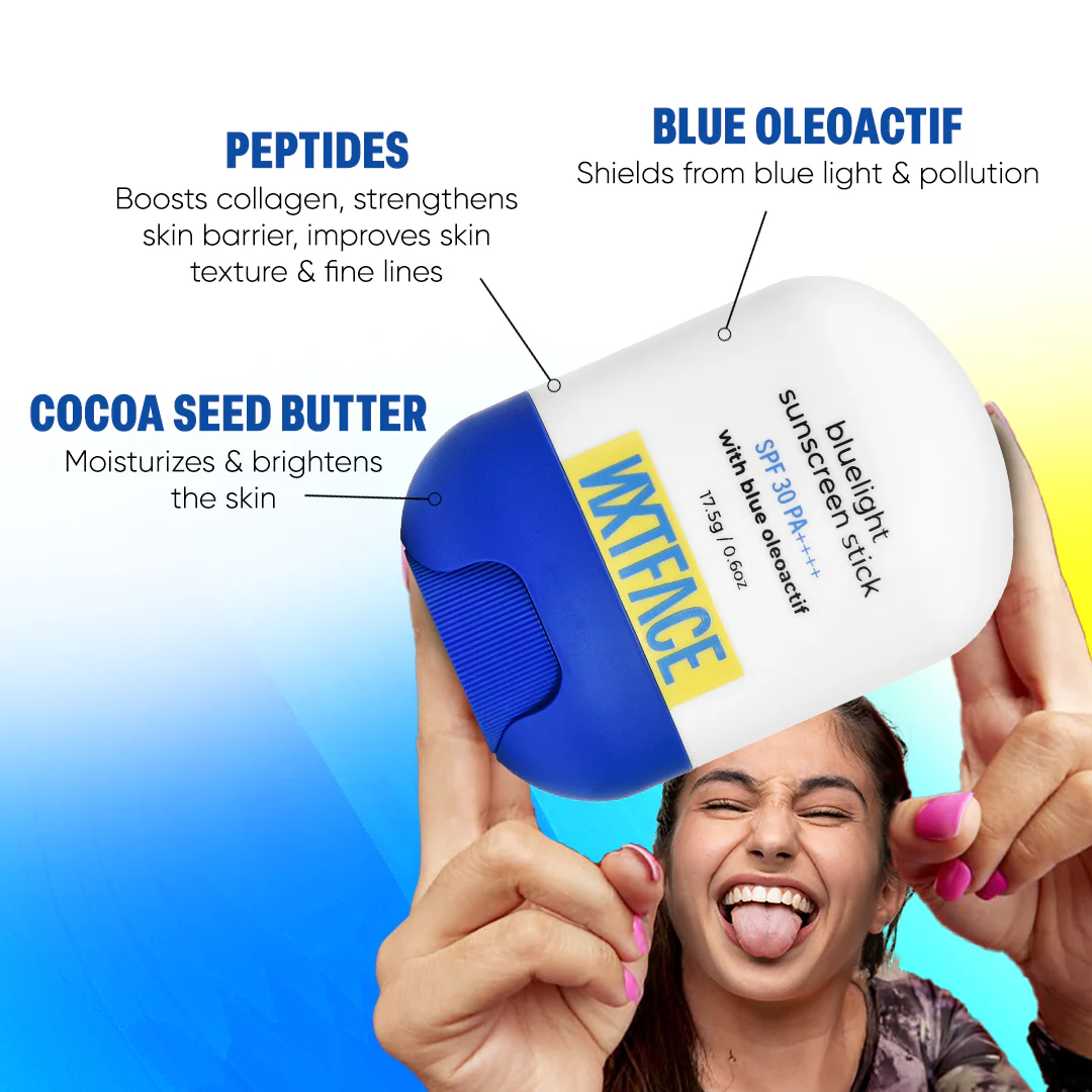 NXTFACE Bluelight Sunscreen Stick - SPF 30 PA++++ | 17.5g - Image 7