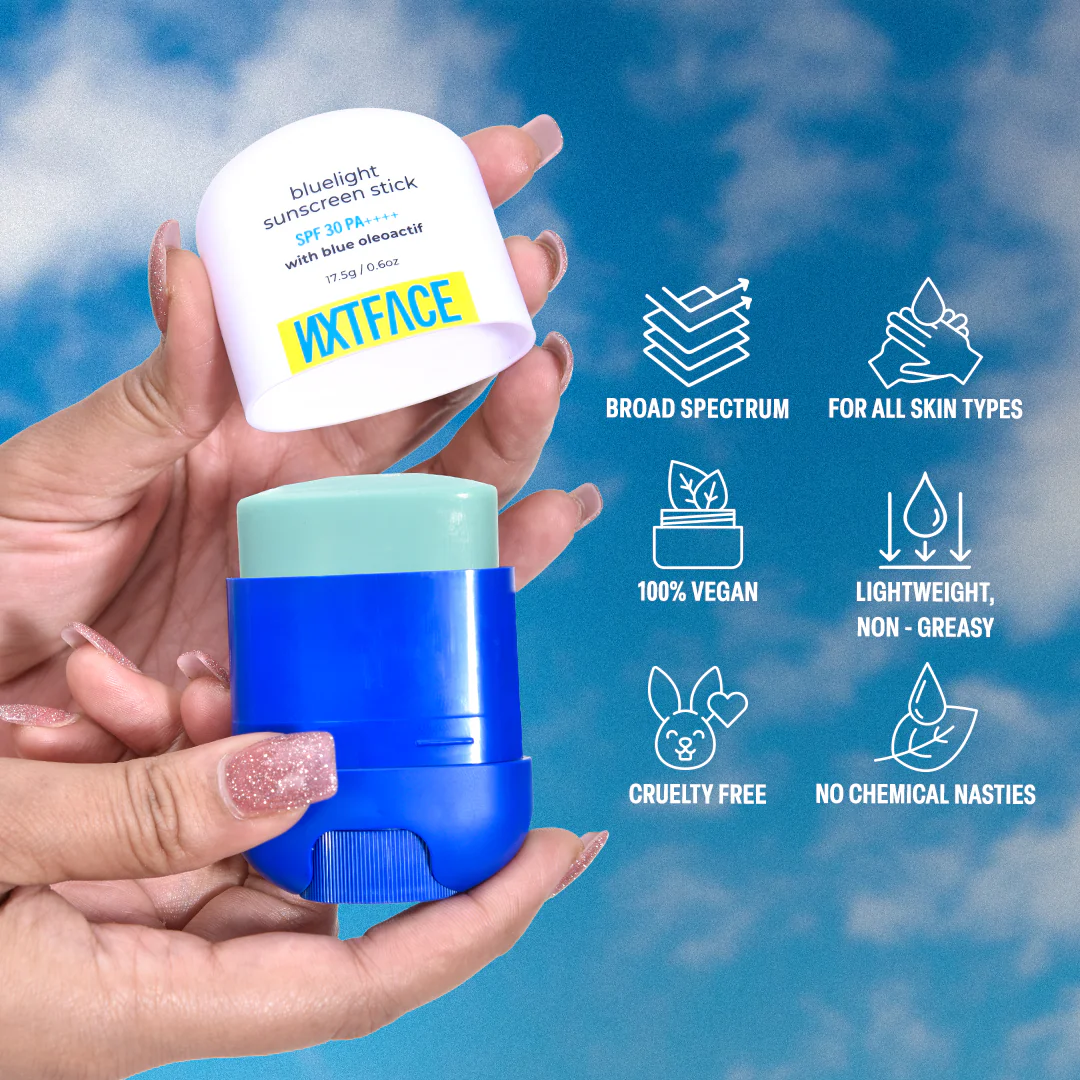 NXTFACE Bluelight Sunscreen Stick - SPF 30 PA++++ | 17.5g - Image 9