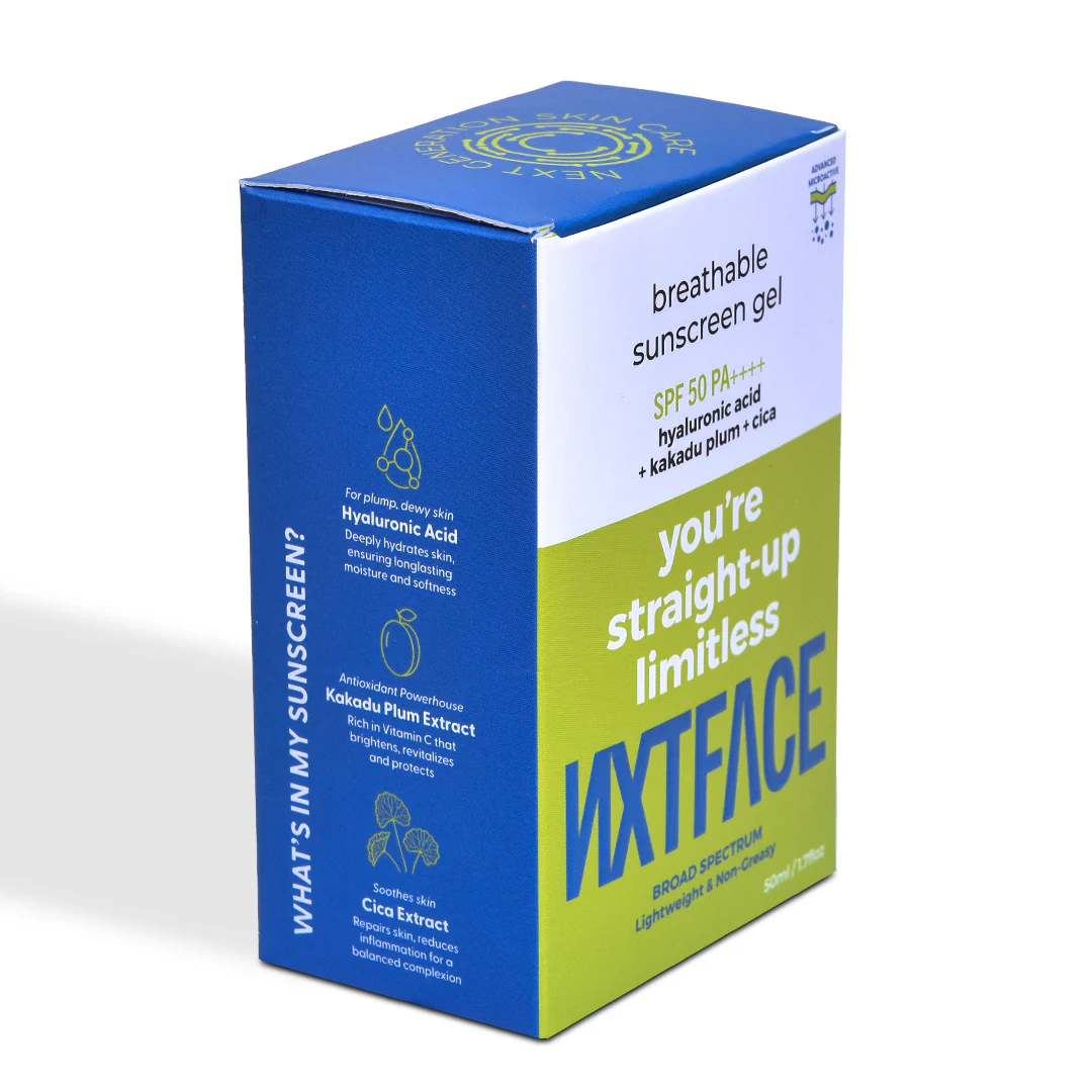 NXTFACE Breathable Sunscreen Gel - SPF 50 PA++++ | 50ml - Image 11