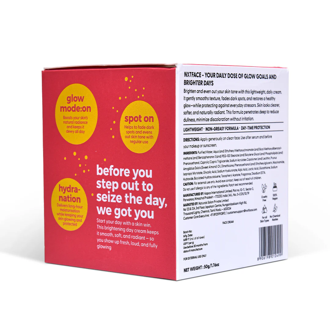 NXTFACE Brightening Day Cream - SPF 25 & PA+++ | 50g - Image 9