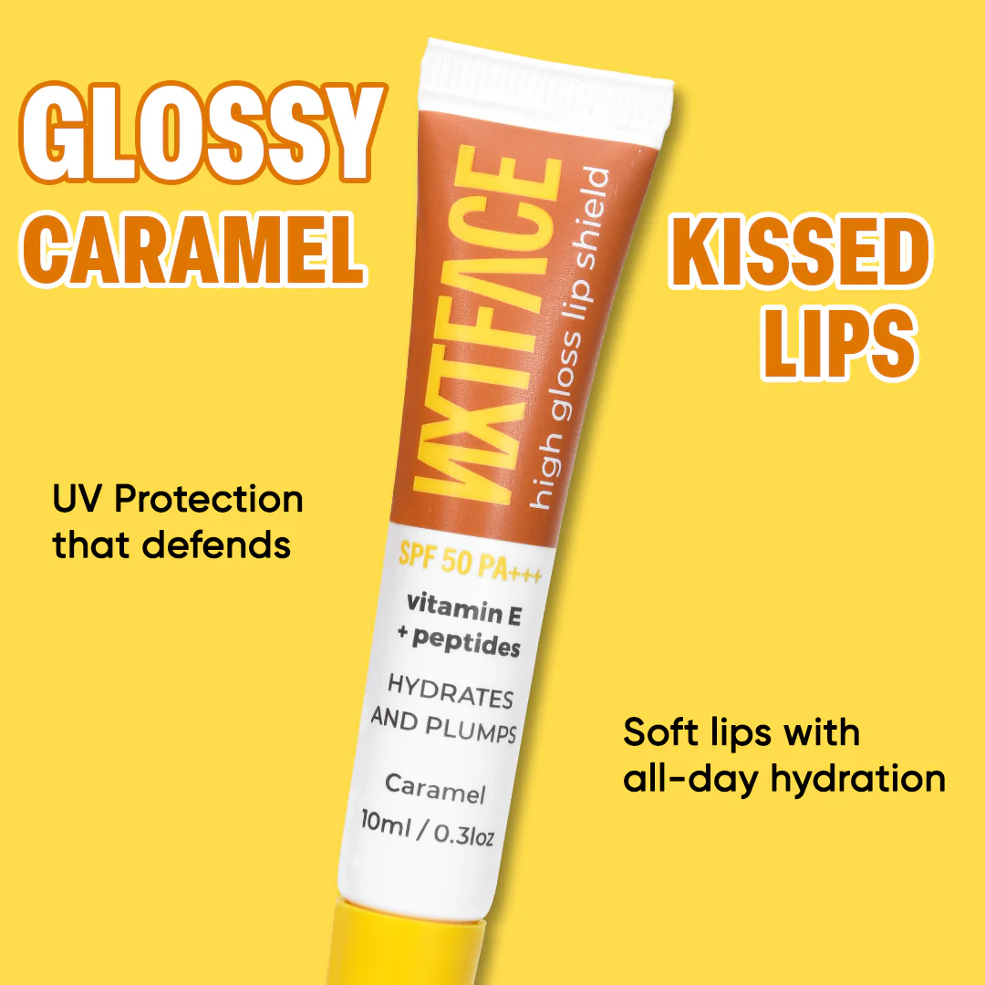 NXTFACE High Gloss Lip Shield Gelicious Caramel | 10ml - Image 4