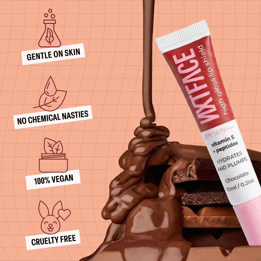 NXTFACE High Gloss Lip Shield Gelicious Chocolate | 10ml - Image 5