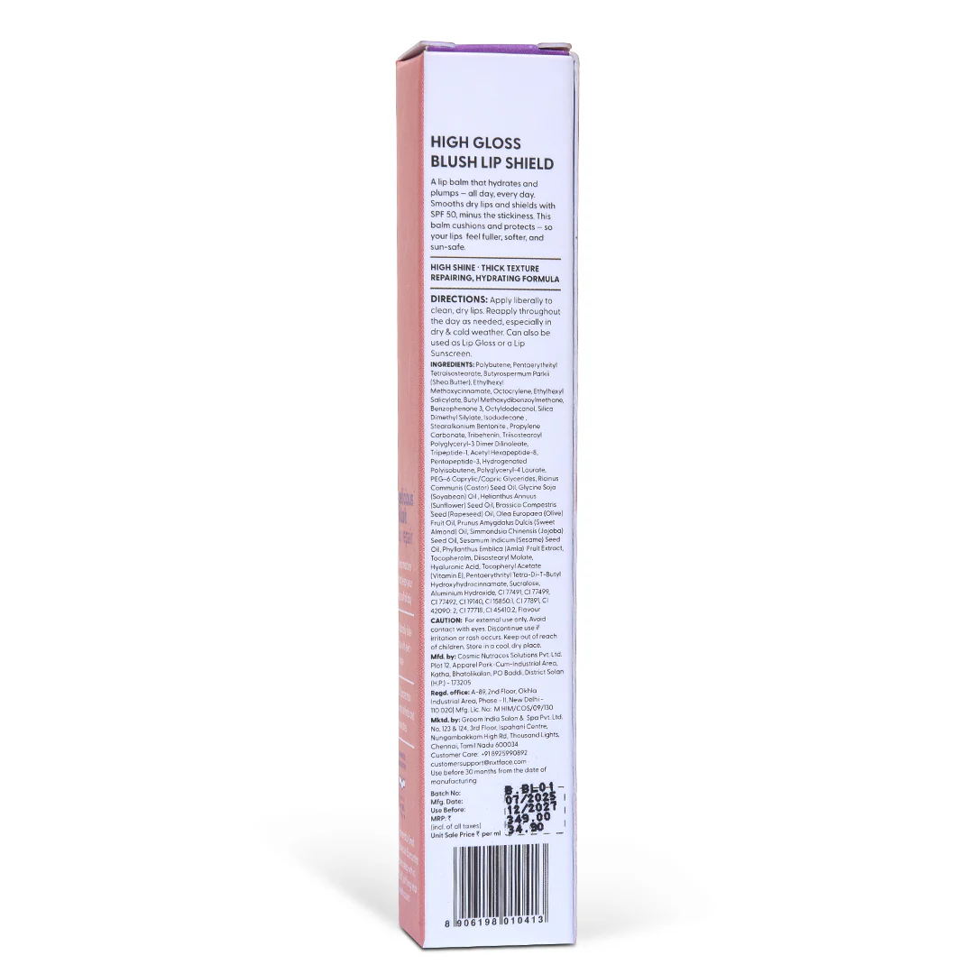 NXTFACE High Gloss Lip Shield Gelicious Blush | 10ml - Image 13