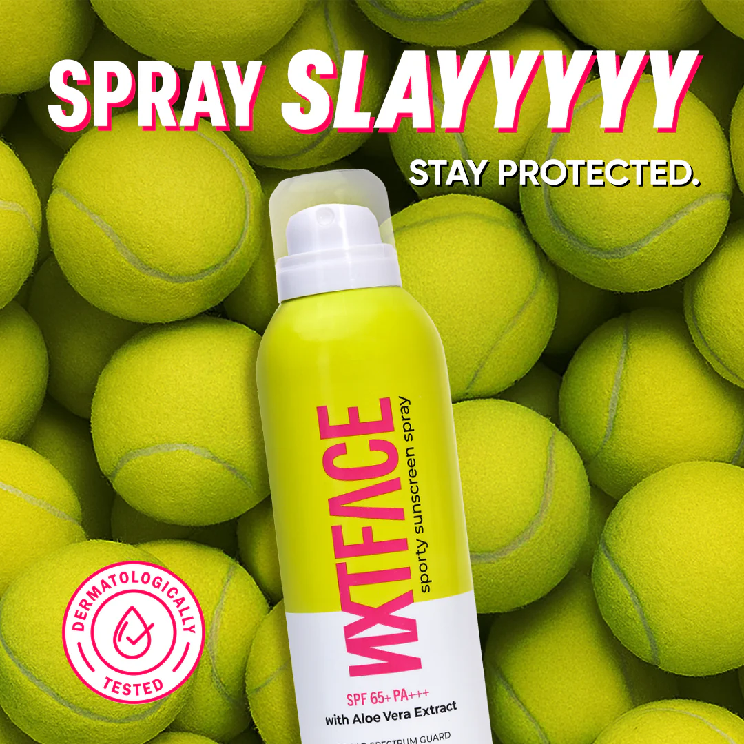NXTFACE Sporty Sunscreen Spray - SPF 65+ PA++++ | 100ml - Image 4
