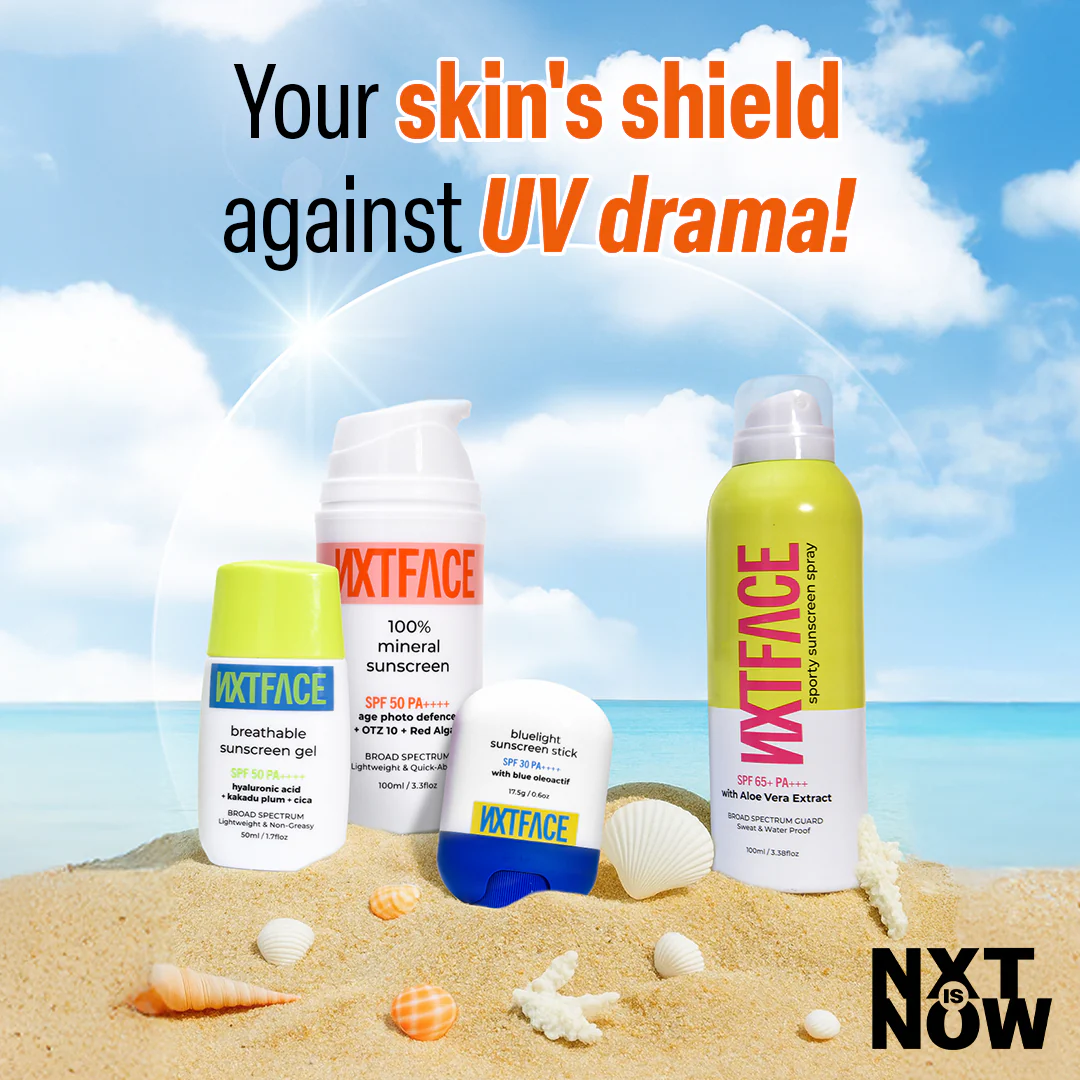 NXTFACE Sporty Sunscreen Spray - SPF 65+ PA++++ | 100ml - Image 9