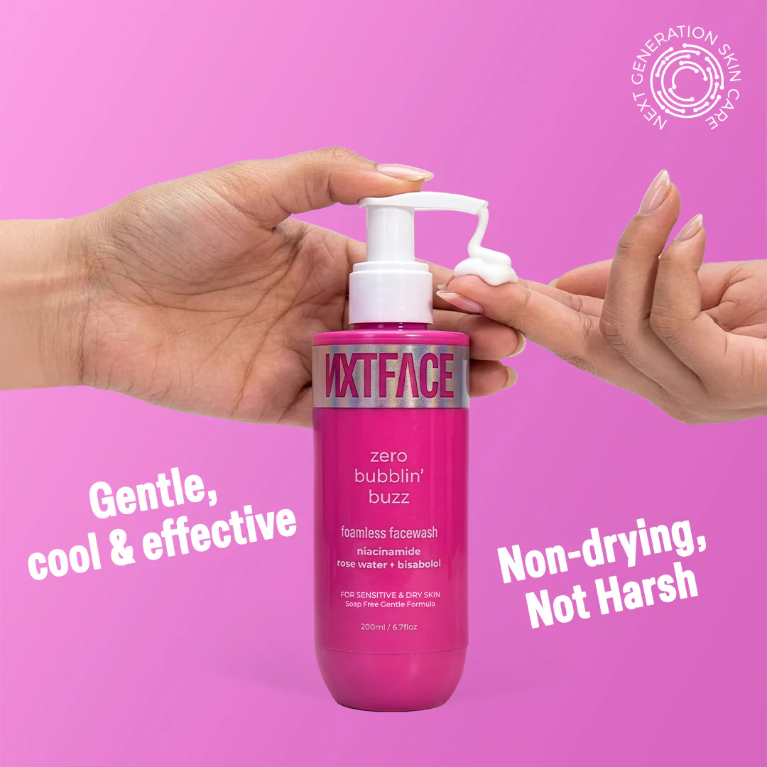 NXTFACE Zero Bubblin' Buzz Face Wash | Niacinamide + Rose Water + Bisabolol - Image 6