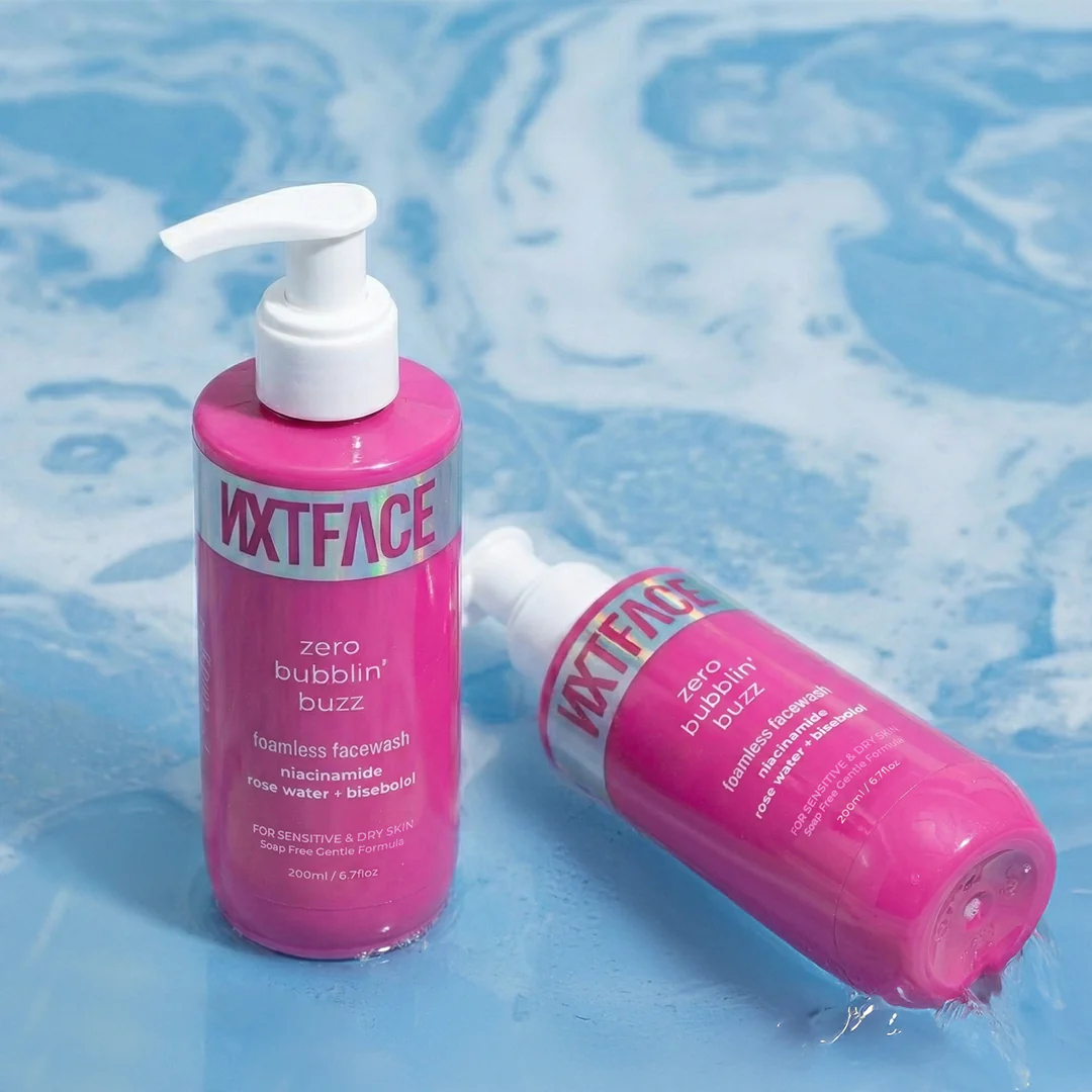 NXTFACE Zero Bubblin' Buzz Face Wash | Niacinamide + Rose Water + Bisabolol - Image 8